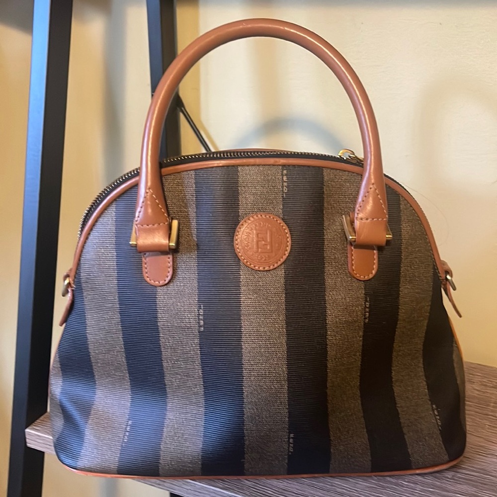 Fendi Pequin alma  top handle bag